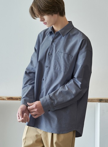 OVER-FIT OXFORD SHIRT [BLUE]