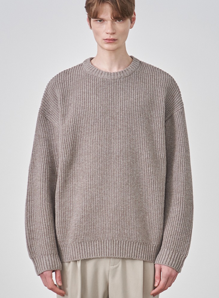 HACHI BULKY ROUND KNIT [WOOD BROWN]